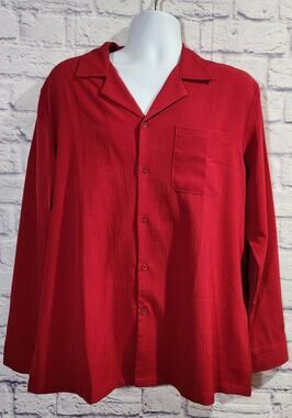 COOFANDY Burgundy Button Down Long Sleeves Shirt Large NWOTS